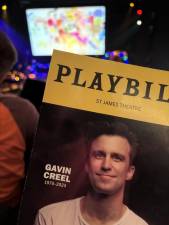 The Broadway community came together at the St. James Theatre on Dec. 2 for a celebration of Tony winner Gavin Creel’s life. The Tony Award winning actor died of cancer in September at the age of 48.