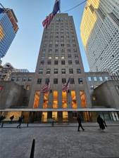 Photo of 10 Rockefeller Plaza, where the proposed hotel will be located.