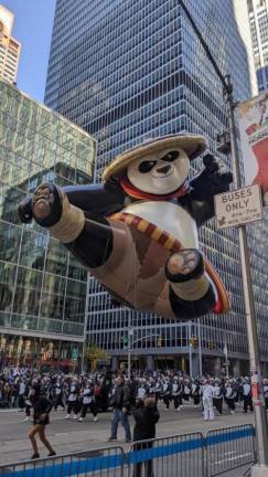 <b>Kung Fu Panda, a perenial favorite, is sporting a new outfit this year.</b> Photo: Brian Berger