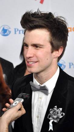 Gavin Creel, was starring in <i>“Hair”</i> which he always counted as his favorite performance when he attended the 21st Annual GLAAD Media Awards on March 13, 2010 at the Marriott Marquis Hotel in NYC.