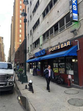 Tracks Oyster and Sports Bar was forced out of its old base on the Long Island Railroad level inside Penn Station when the station remodeled and now could face eviction again. Amtrak says it is not a fait accompli, but still says the blocks south of Penn Station would be most desireable to hook up to the new Hudson River tunnel now being built. Photo: Keith J. Kelly