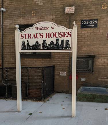 Outside the E. 28th St. side of Nathan Straus Houses, NYCHA, where both the alleged killer, and his victim are believed to have resided.