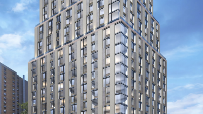 A rendering of 14+C project that is being built by developer Madison Realty Capital in the East Village. Meanwhile a neighboring building that was allegedly damaged during the construction is going to be demolished.