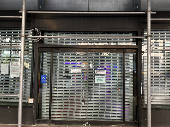 <b>The UWS has been victim to many smoke shop closures, including </b>“Red Eye Remedy Club” pictured above at 1875 Broadway, now boarded up.