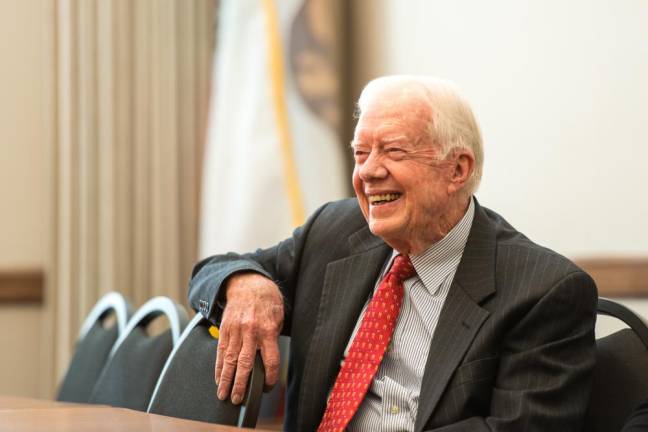 Jimmy Carter at an appearance at the Commonwealth Club of San Francisco in 2013.