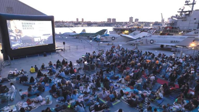 Movie nights at the Intrepid Museum. Photo: intrepidmuseum.org