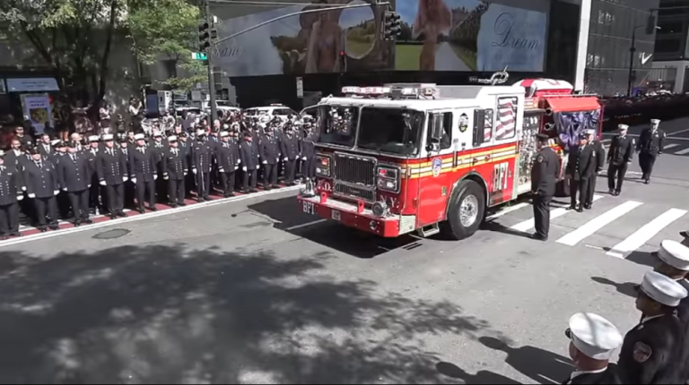 Thousands of firefighters lined Fifth Ave. as the coffin bearing Supervising Fire Marshall George Snyder was brought to St. Patrick’s Cathedral for his Aug. 19 funeral. He died on Aug. 10, less than 25 hours after he completed his last tour of duty which meant it was considered a line of duty death, the first for the FDNY in 2024.