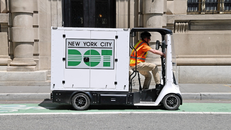 The DOT has announced the rollout of a three-year pilot Microhubs program, which will use vehicles such as the cargo bike pictured above to make the “last leg” of deliveries. Three of the five pilot locations are located on the UWS.