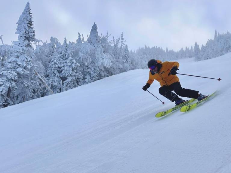 $!Skiing Smugglers’ Notch.