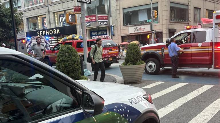 Huge police and FDNY were on the scene at Union Sq. where a person was killed on the subway tracks below shortly before 7 p.m.