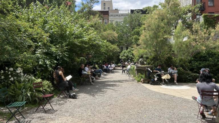 Elizabeth Street Garden in SoHo on May 29, 2024. Photo Credit: Alessia Girardin.